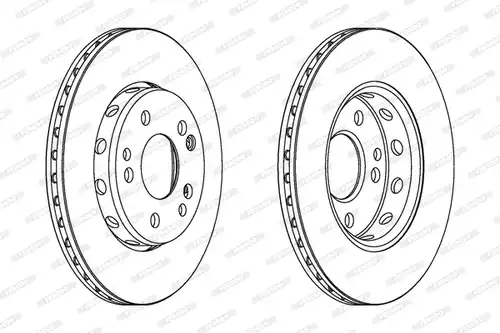 спирачен диск FERODO DDF728