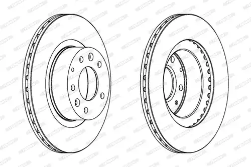 спирачен диск FERODO DDF736