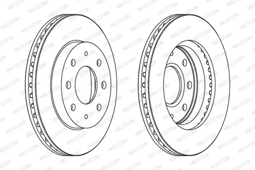 спирачен диск FERODO DDF741