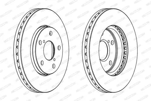 спирачен диск FERODO DDF748