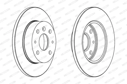спирачен диск FERODO DDF755
