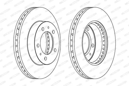 спирачен диск FERODO DDF772