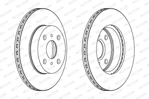 спирачен диск FERODO DDF775