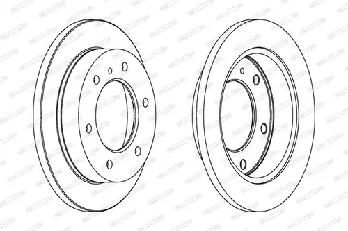 спирачен диск FERODO DDF780