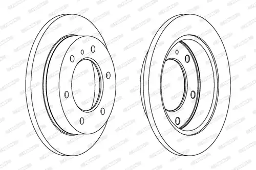 спирачен диск FERODO DDF786