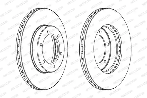спирачен диск FERODO DDF800