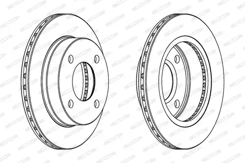 спирачен диск FERODO DDF807