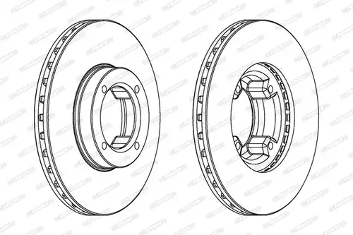 спирачен диск FERODO DDF808