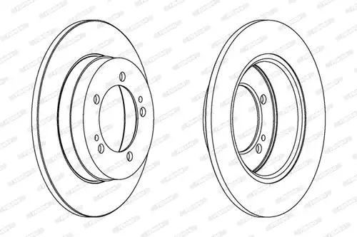 спирачен диск FERODO DDF825