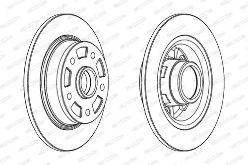 спирачен диск FERODO DDF855