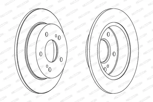 спирачен диск FERODO DDF863