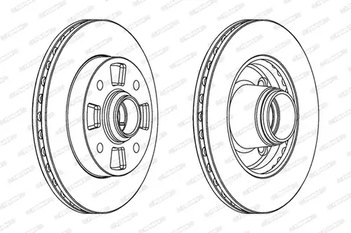 спирачен диск FERODO DDF868
