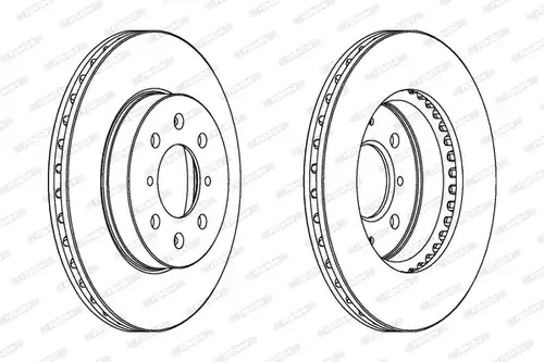 спирачен диск FERODO DDF871