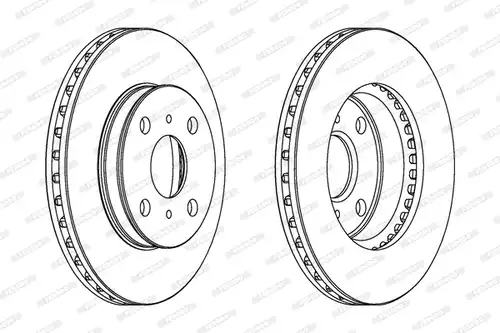 спирачен диск FERODO DDF880