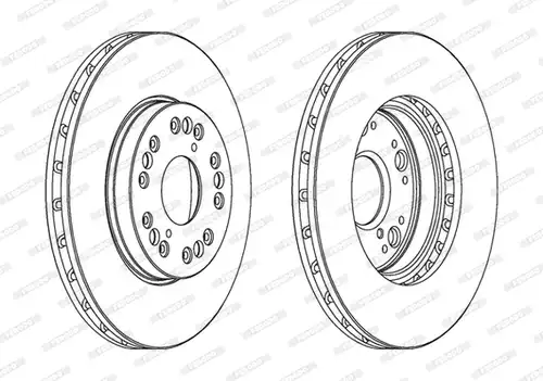 спирачен диск FERODO DDF883