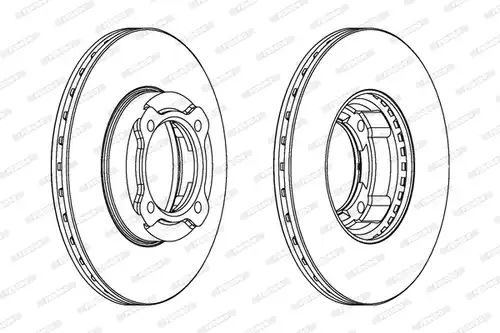 спирачен диск FERODO DDF941