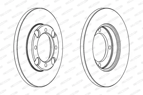 спирачен диск FERODO DDF947