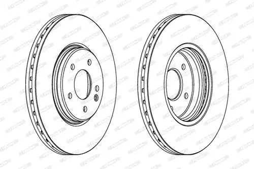спирачен диск FERODO DDF964
