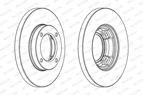 спирачен диск FERODO DDF968