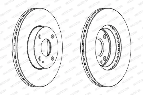 спирачен диск FERODO DDF975