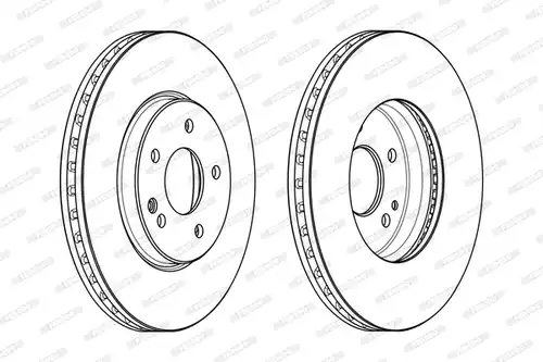 спирачен диск FERODO DDF985