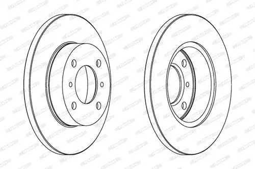 спирачен диск FERODO DDF988