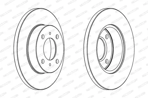 спирачен диск FERODO DDF998