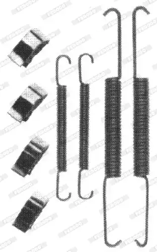 комплект принадлежности, спирани челюсти FERODO FBA111