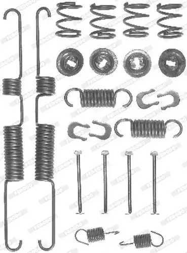 комплект принадлежности, спирани челюсти FERODO FBA118
