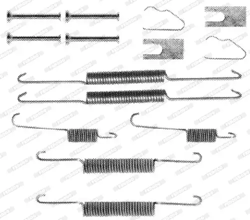 комплект принадлежности, спирани челюсти FERODO FBA128