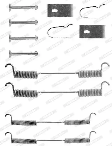 комплект принадлежности, спирани челюсти FERODO FBA15