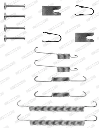 комплект принадлежности, спирани челюсти FERODO FBA215