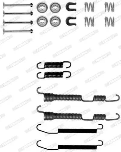 комплект принадлежности, спирани челюсти FERODO FBA222