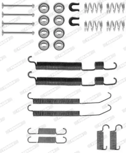 комплект принадлежности, спирани челюсти FERODO FBA223