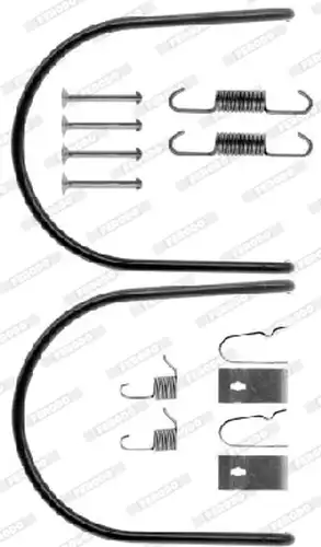 комплект принадлежности, спирани челюсти FERODO FBA50