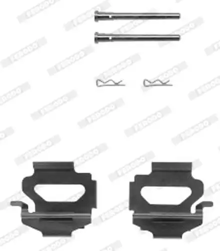комплект принадлежности, дискови накладки FERODO FBA511