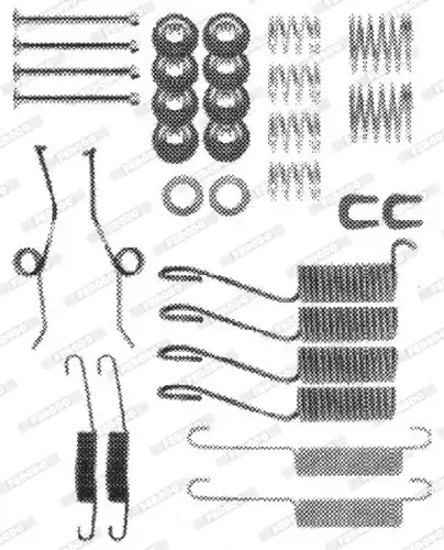 комплект принадлежности, спирани челюсти FERODO FBA68