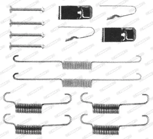 комплект принадлежности, спирани челюсти FERODO FBA79