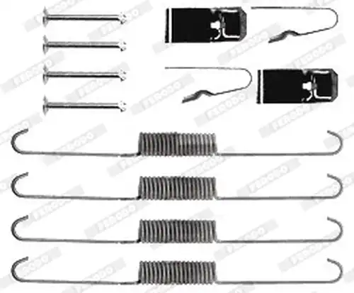 комплект принадлежности, спирани челюсти FERODO FBA81