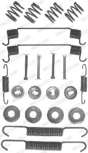 комплект принадлежности, спирани челюсти FERODO FBA91