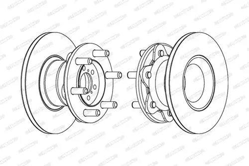 спирачен диск FERODO FCR104A