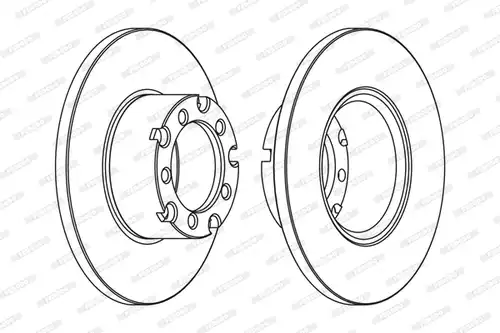 спирачен диск FERODO FCR116A