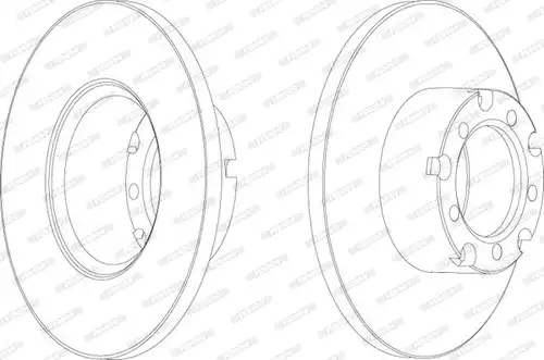 спирачен диск FERODO FCR117A
