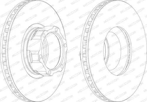 спирачен диск FERODO FCR119A