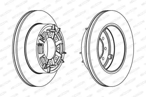 спирачен диск FERODO FCR140A