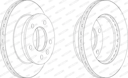 спирачен диск FERODO FCR153A