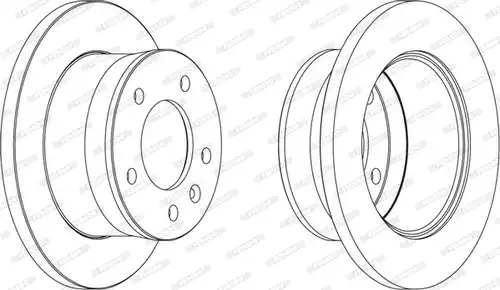 спирачен диск FERODO FCR154A