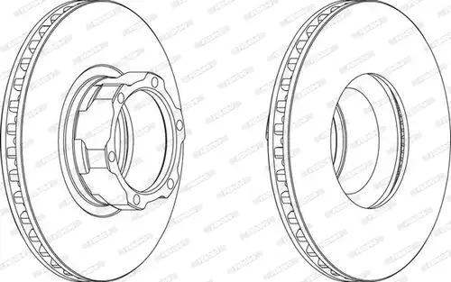 спирачен диск FERODO FCR163A