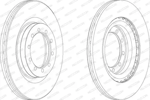 спирачен диск FERODO FCR183A