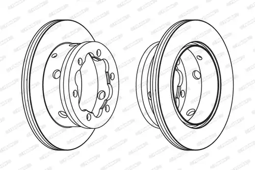спирачен диск FERODO FCR191A